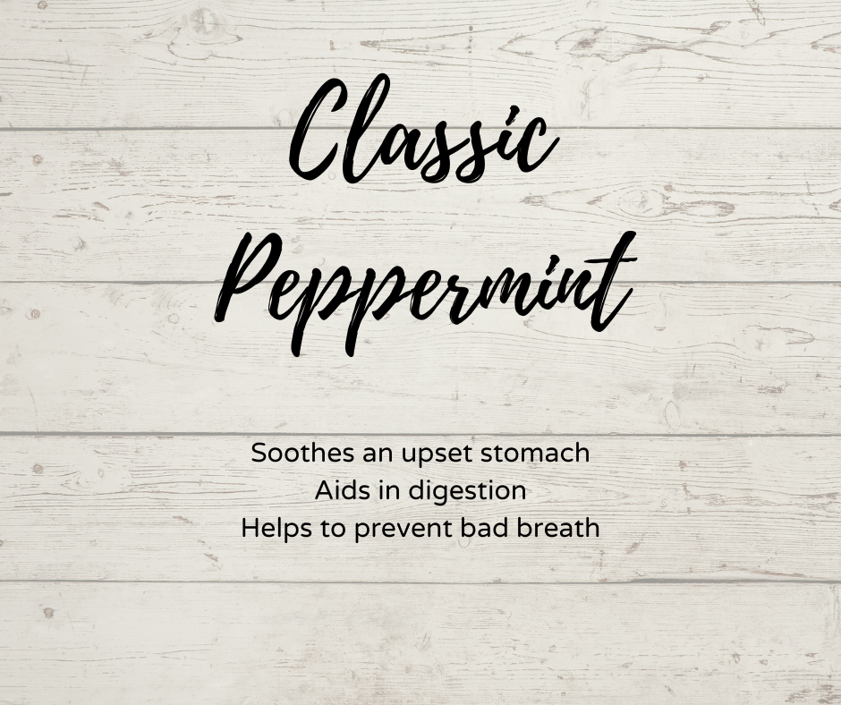 graphic image of words Classic Peppermint