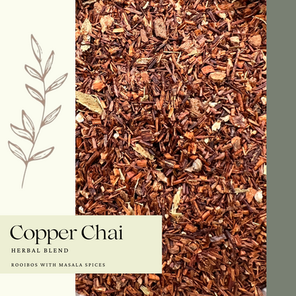 Rooibos herbal chai loose leaf tea blend